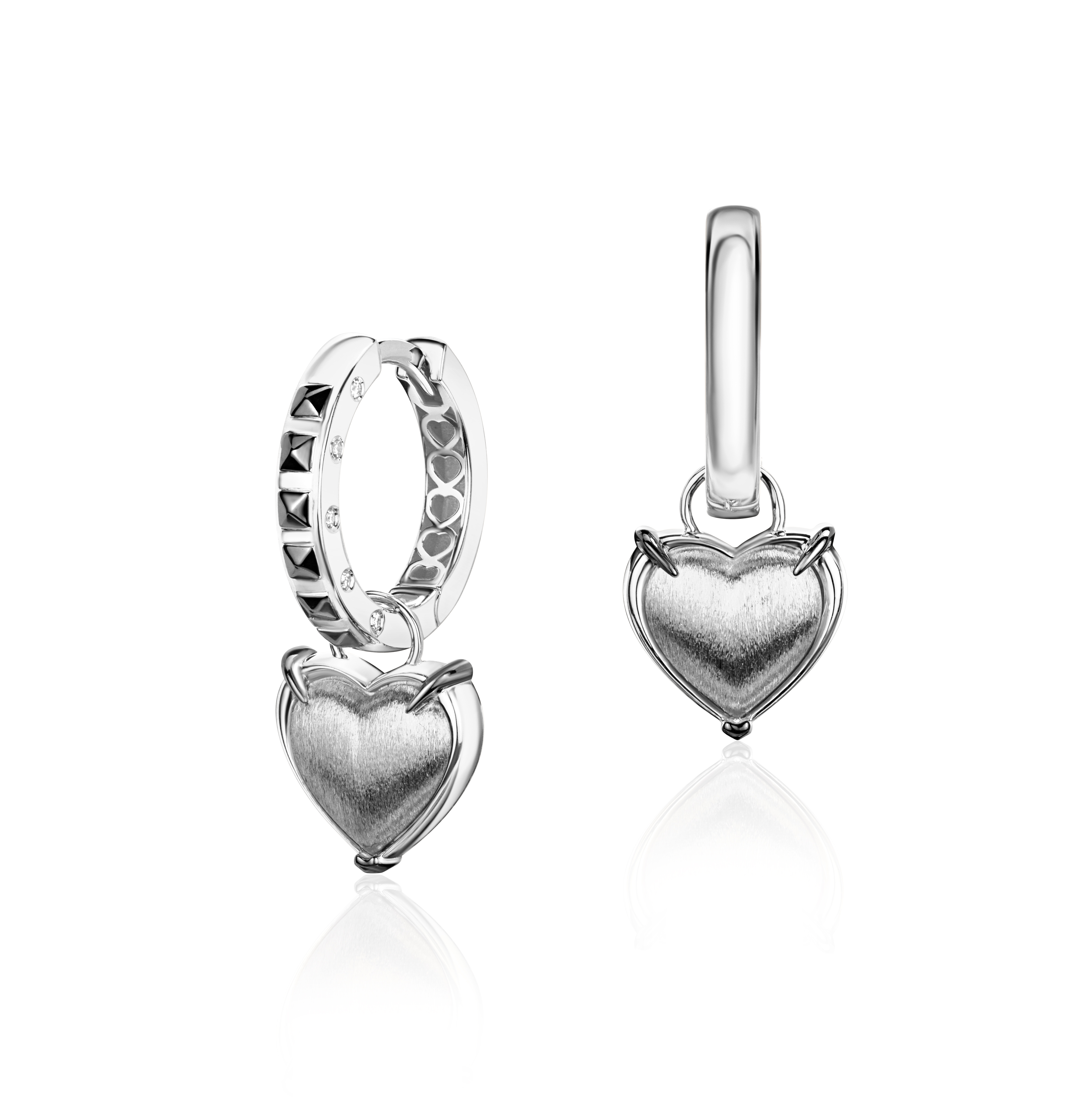 Серьги из белого золота с бриллиантами 585 пробы 01С6215696