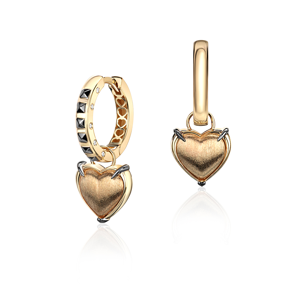 Серьги из жёлтого золота с бриллиантами 585 пробы 01С6315696