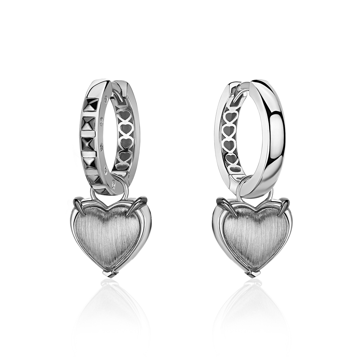 Серьги из белого золота с бриллиантами 585 пробы 01С6215696