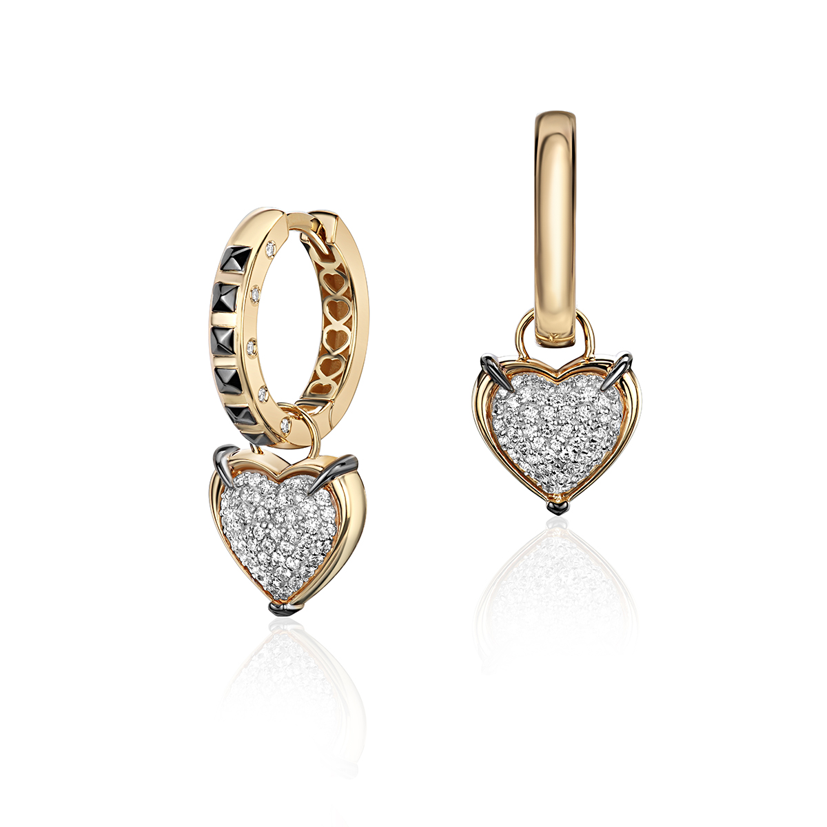 Серьги из жёлтого золота с бриллиантами 585 пробы 01С6315694