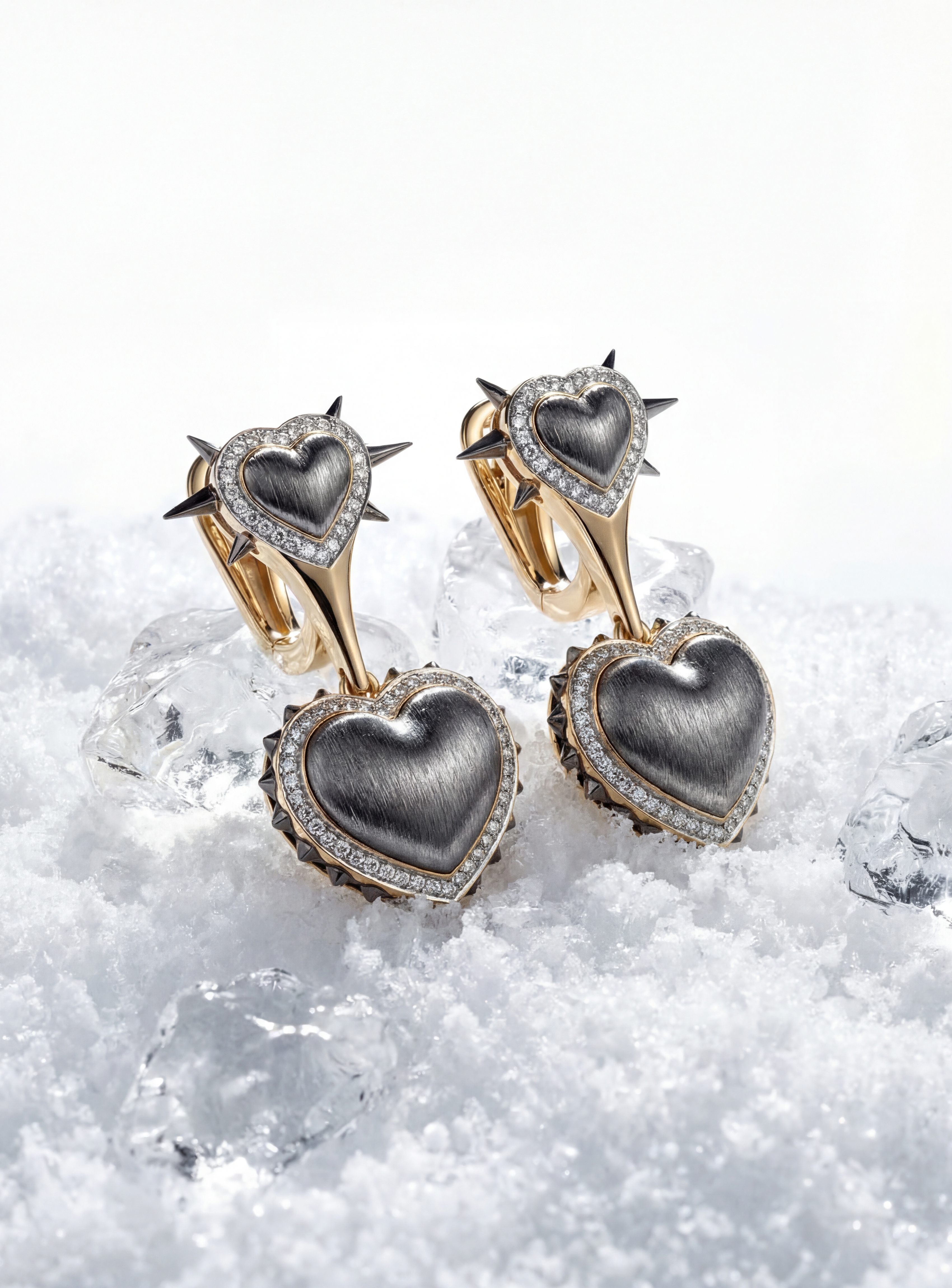 Серьги из жёлтого золота с бриллиантами 585 пробы 01С6315829ЧР